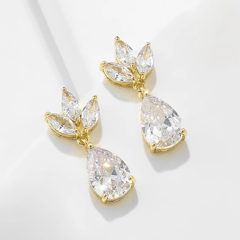 Parure Collier & Boucles d'Oreilles Zircon