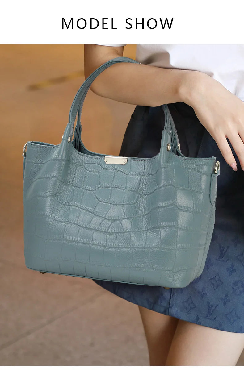 Sac cabas effet croco