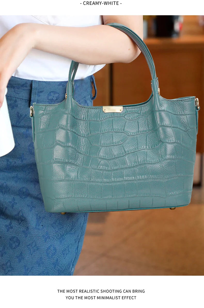 Sac cabas effet croco