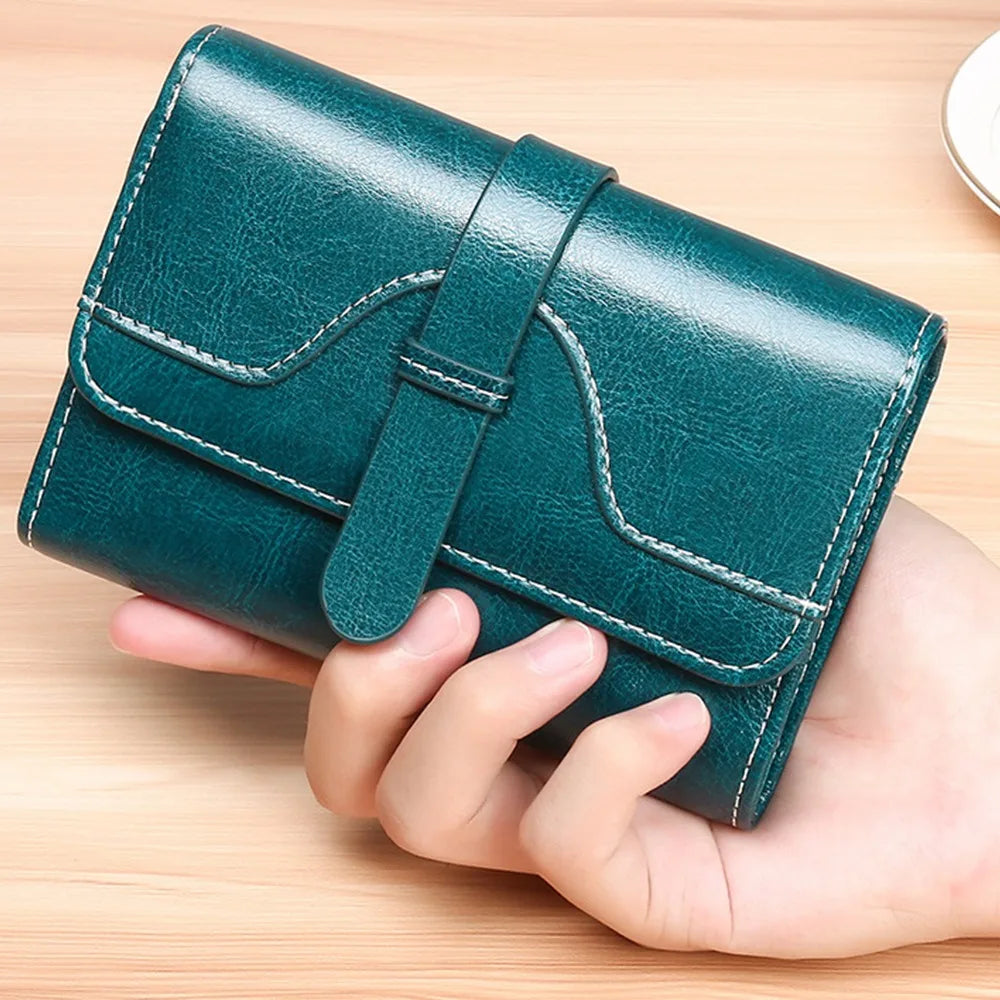 Portefeuille grande capacité en simili-cuir