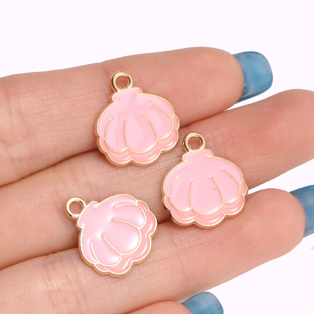 Lot de 10 breloques tortue à finition dorée