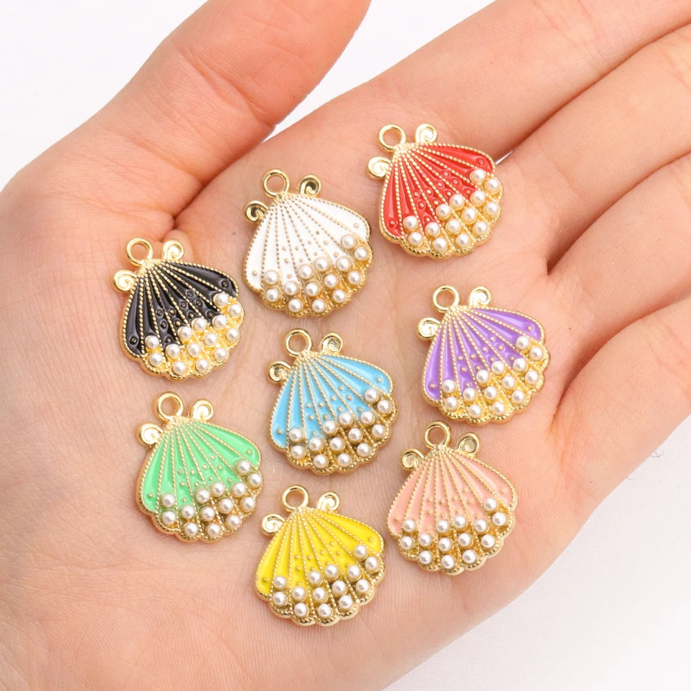 Lot de 10 breloques tortue à finition dorée
